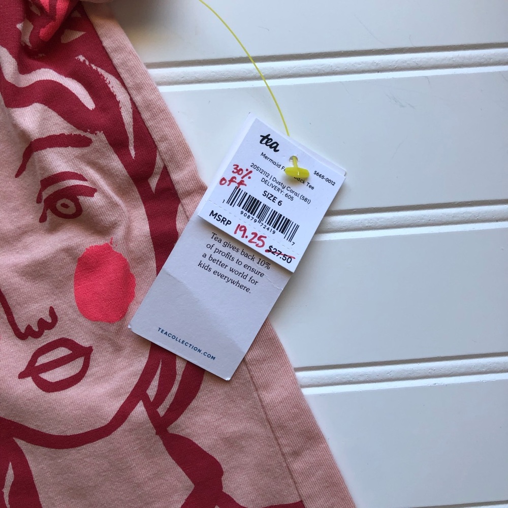 Tea Collection Pink Graphic Tee - Picture 3 of 6